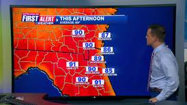 First Alert Weather: Tracking showers in view and hotter afternoons