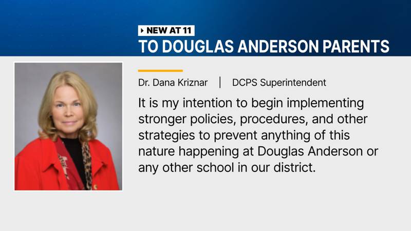 DCPS Superintendent asking for parents input on Douglas Anderson controversy.