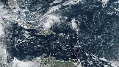 Hurricane Oscar forms off the Bahamas