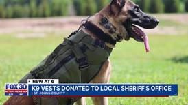 SJSO K9 officers get new protective vests from non-profit