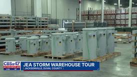 JEA gives behind-the-scenes look at ‘storm stock’ warehouse in midst of Atlantic hurricane season