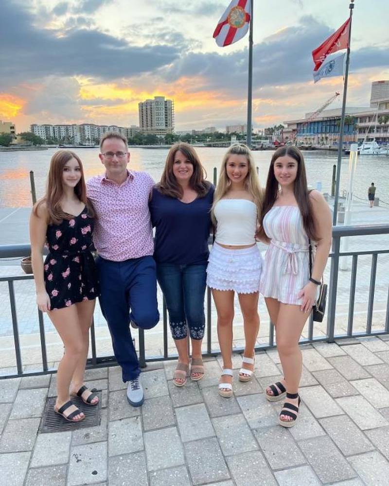 Marie Fratta (center, with her family) is the winner of the Anastasia Island 2024 HGTV Dream Home.