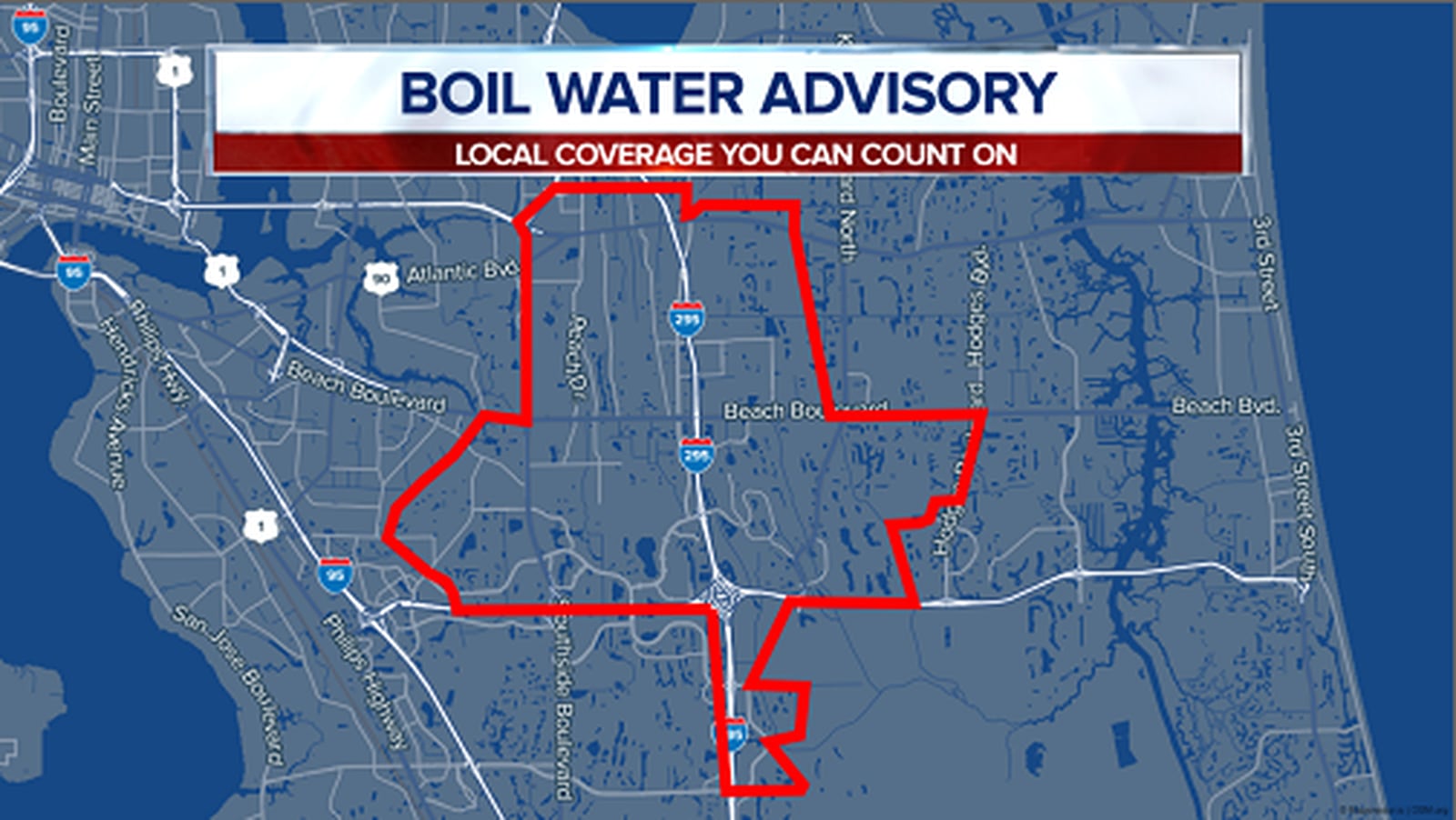 Boil water advisory issued for the Sandalwood, Town Center, Tinseltown