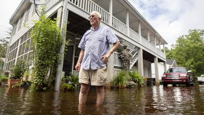 The Latest: Debby moves inland as the tropical storm soaks South Carolina