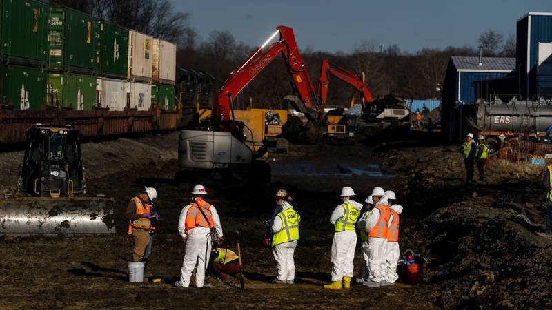 Norfolk Southern derailment clean up