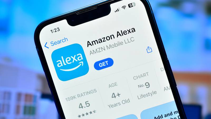 Amazon Alexa app on smartphone
