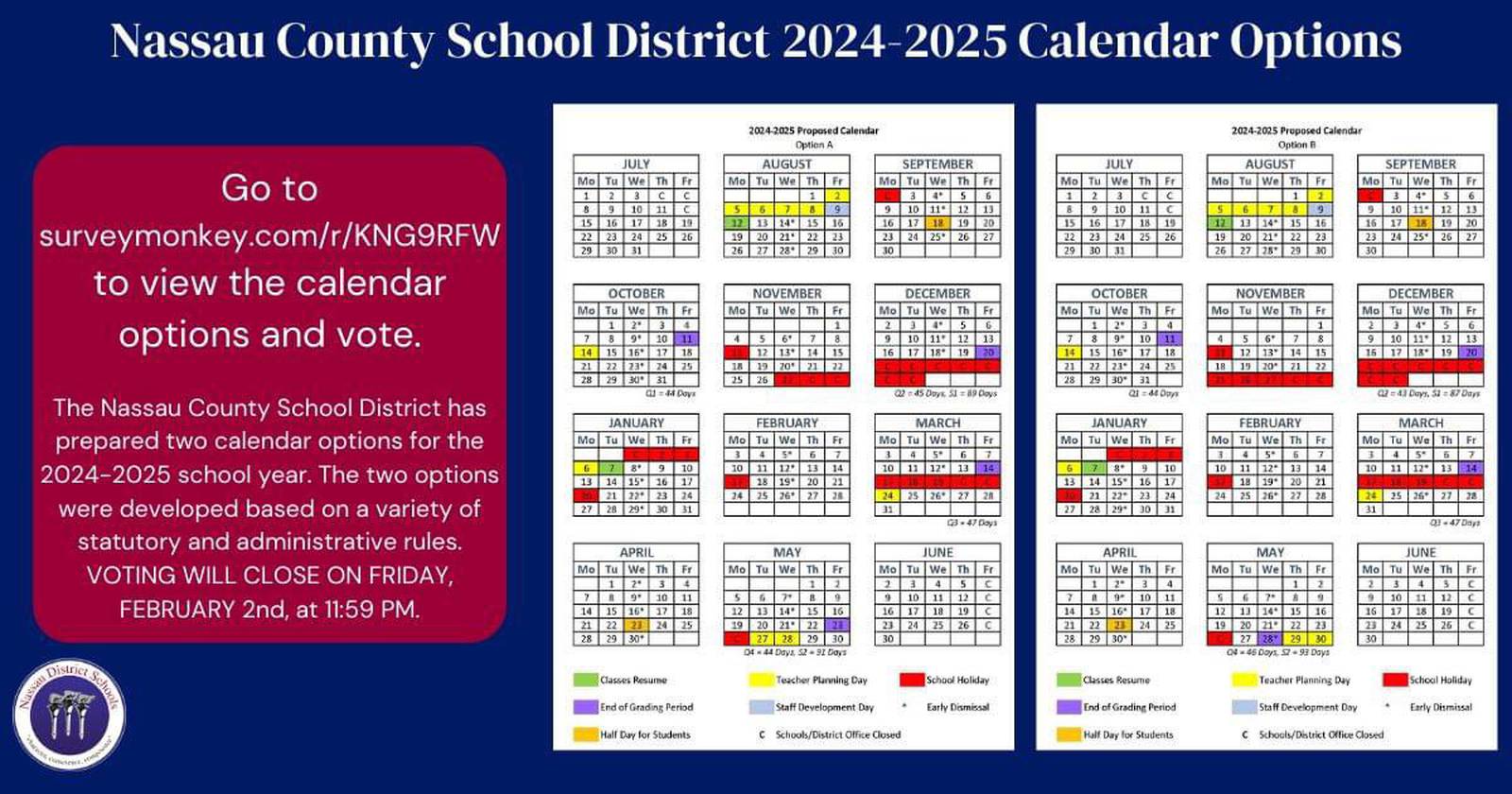 Nassau County Schools wants parents to vote on their favorite 20242025