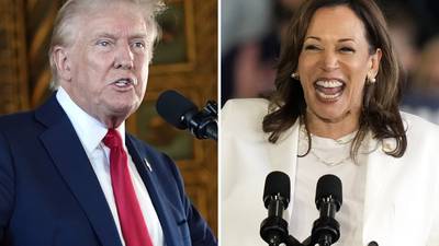 The Latest: Harris begins policy rollout; material from Trump campaign leaked to news outlets