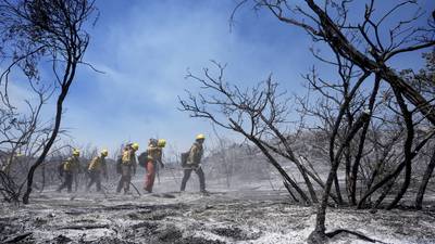 Wildfires scorch Southern California hillside homes, more still threatened